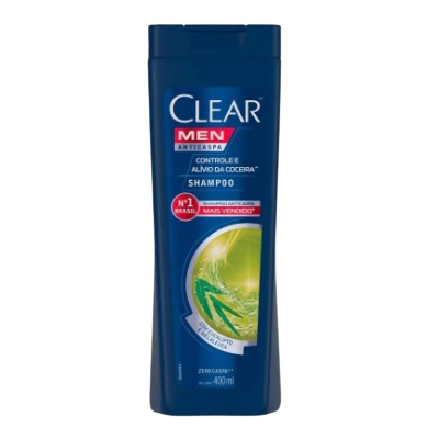 Shampoo Clear 400ML Anticaspa Controle Alívio Coceira