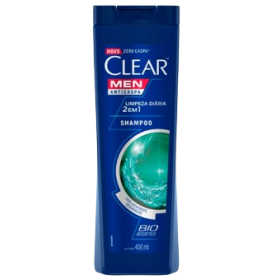 Shampoo Clear 400ML Anticaspa Limpeza Diária 2EM1