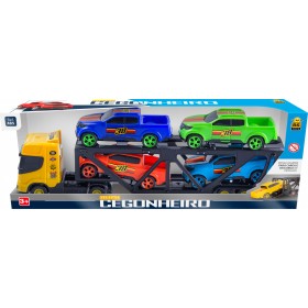 Brinq.BS Toys Caminhao Cegonha C/4 Carro