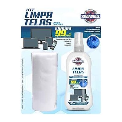 Kit RodaBrill Limpa Telas 100ML