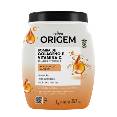 Creme Hidratação Origem 1KG Bomba Colágeno + Vitamina C