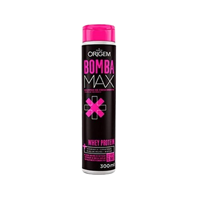 Shampoo Origem 300ML Bomba Max + Whey Protein