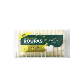 Prendedor Natural Roupa 12UN Mad.