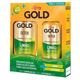 Kit Niely Gold Sh + Cond. Limão + Chá Verde Detox