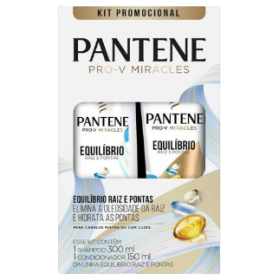 Kit Pantene Sh + Cond. Equilíbrio Raiz + Pontas