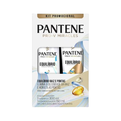 Kit Pantene Sh + Cond. Equilíbrio Raiz + Pontas