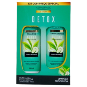 Kit KeraBrasil Gold Sh + Cond. Detox