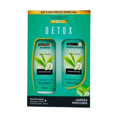 Kit KeraBrasil Gold Sh + Cond. Detox