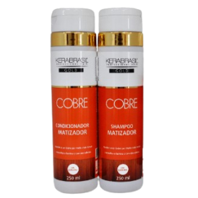 Kit KeraBrasil Gold Sh + Cond. Cobre