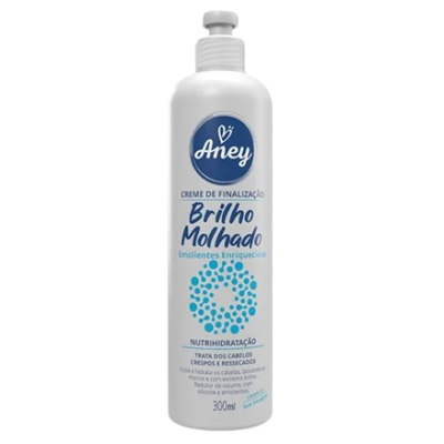 Creme Finalizador Aney 300ML Brilho Molhado Emolientes Enriquecidos