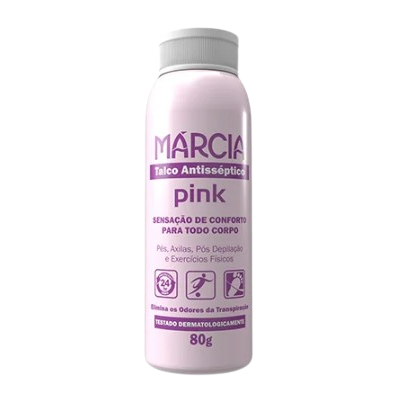 Talco Antisséptico Márcia 80G Pink