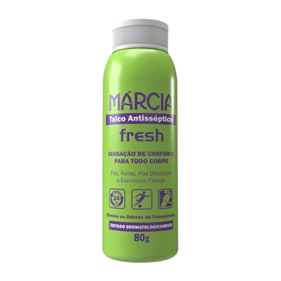 Talco Antisséptico Márcia 80G Fresh