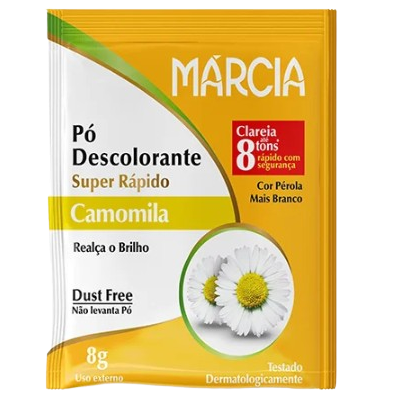 Pó Descolorante Márcia 8G Camomila Super Rápido