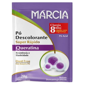 Pó Descolorante Márcia 20G Queratina Super Rápido