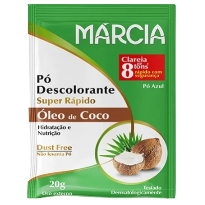 Pó Descolorante Márcia 20G Oleo De Coco Super Rápido