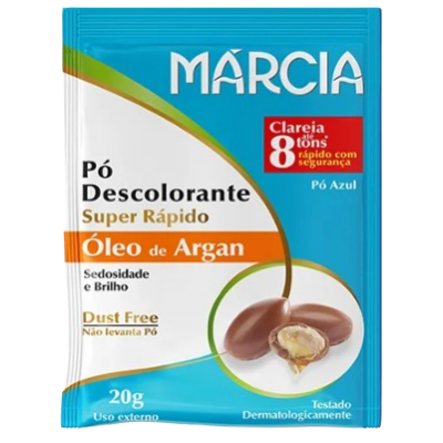 Pó Descolorante Márcia 20G Oleo Argan Super Rápido