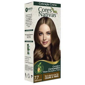 Coloração Creme Cores Nativas 7.7 Marrom Dourado