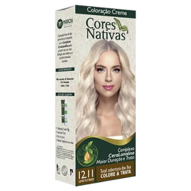 Coloração Creme Cores Nativas 12.11 Louro Platinado