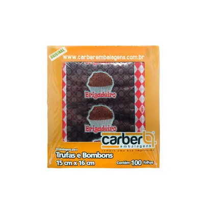 Emb.Plast.15X16CM Brigadeiro 100Un