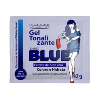 Gel Tonalizante KeraBrasil 40G Sweet Blue