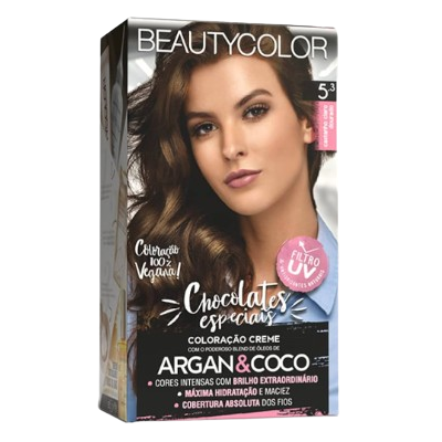 Tint. Beauty Color 5.3 Castanho Claro Dourado 100% Vegana