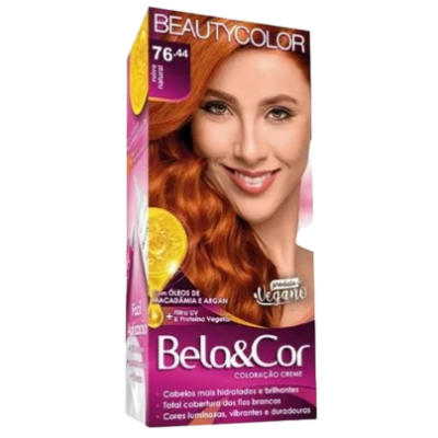 Tint. Bela&Cor 76.44 Ruiva Natural