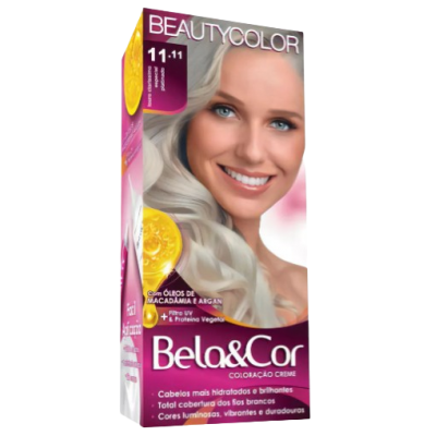 Tint. Bela&Cor 11.11 Louro Claríssimo Especial Platinado