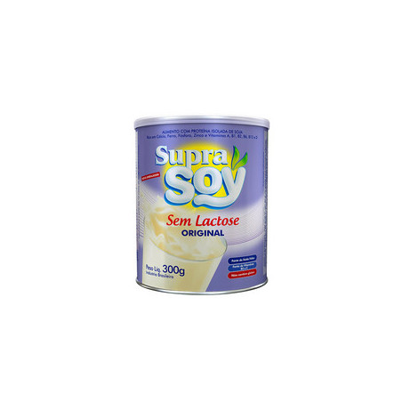 Alimento A Base De Soja Em Po Original Zero Lactose Supra Soy Lata 300G