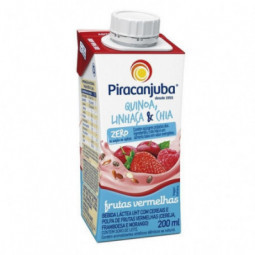 Bebida Láctea Uht Quinoa, Linhaça, Chia E Frutas Vermelhas Piracanjuba Caixa 200Ml