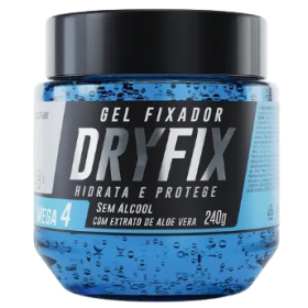 Gel Cap. Fixador BioHair 240G Dryfix Hidrata E Condiciona Mega 4