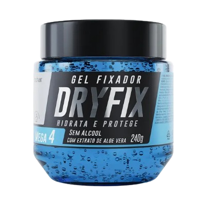 Gel Cap. Fixador BioHair 240G Dryfix Hidrata E Condiciona Mega 4