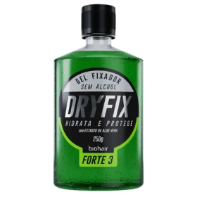 Gel Fixador Biohair 250G Dryfix Hidrata E Condiciona Forte 3