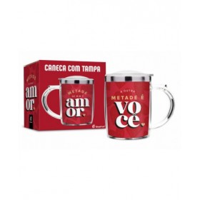 Caneca Plast.Inox Metade De Mim E Voce