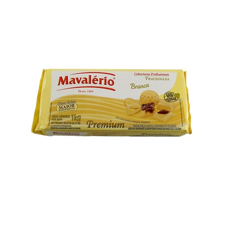 Cobertura Mavalério Premium Fracionada Chocolate Branco 1,