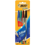 Caneta Bic Cristal AZ/VD/PT/VM 4UN