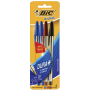 Caneta Bic Cristal AZ/AZ/VM/PT 4 UN