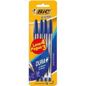 Caneta Bic Cristal Lv4Pg3 AZ