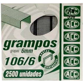 Grampo ACC 106/6 2500UN Aco Galv.