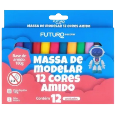 Massa Modelar Futuro 180G 12Un