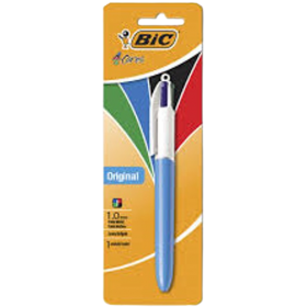 Caneta Bic 4Cores AZ/PT/VM/VD