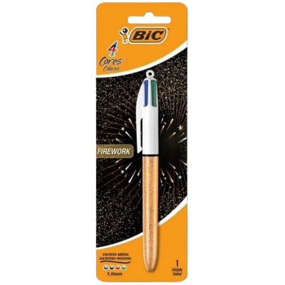 Caneta Bic 4Cores Fine FireWork