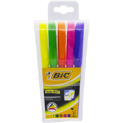 Marcador Bic Texto 5UN Fluor