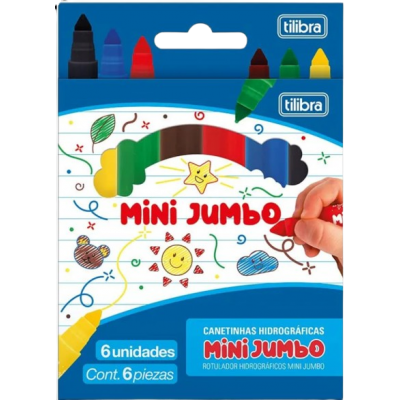 Caneta Hidrog.Tilibra Mini Jumbo 6C