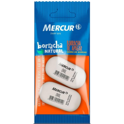 Borracha Escolar Mercur Oval 2UN Bc/Bc