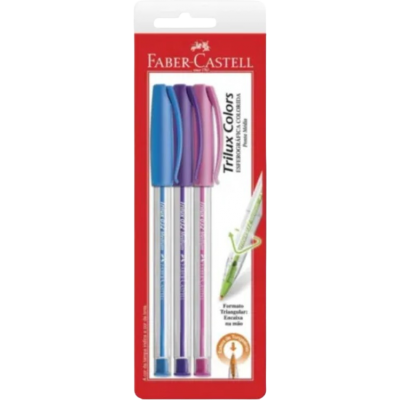 Caneta Faber Castell Esf.Trilux 3Un Ctl