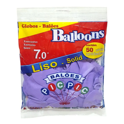 Balao 7 Pic Pic Liso Redondo Lilas 50 und