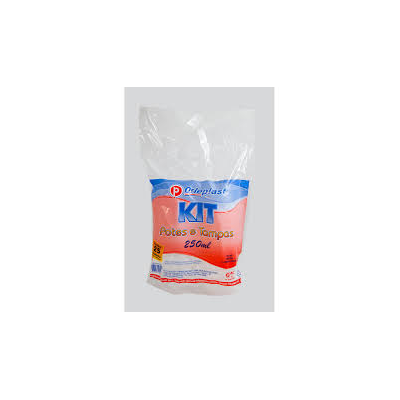 Pote Descartavel Orleplast 250ML Tampa 25 und