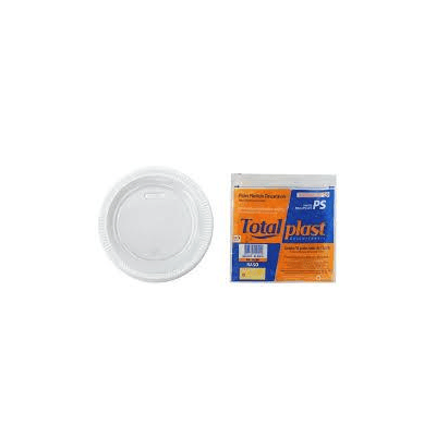 Prato Descartavel Totalplast 10 und 25x8 CM Branco