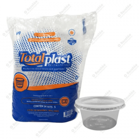 Kit Pote Tampa Totalplast 250ML 24 und Redondo