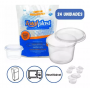 Kit Pote Tampa Totalplast 350ML 24 und Redondo